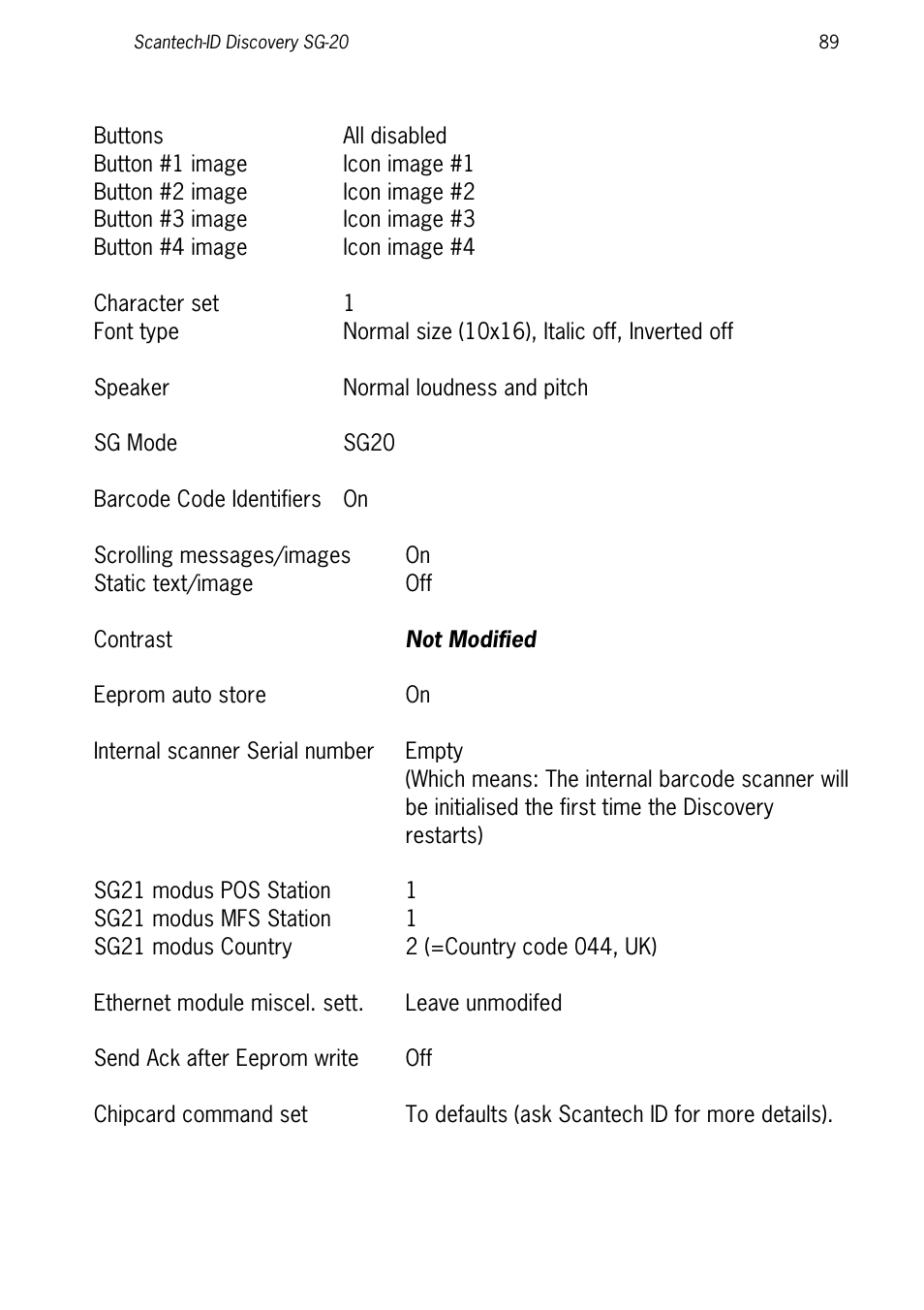 SCANTECH ID (Champtek company) Discovery SG-20 User Manual | Page 97 / 132