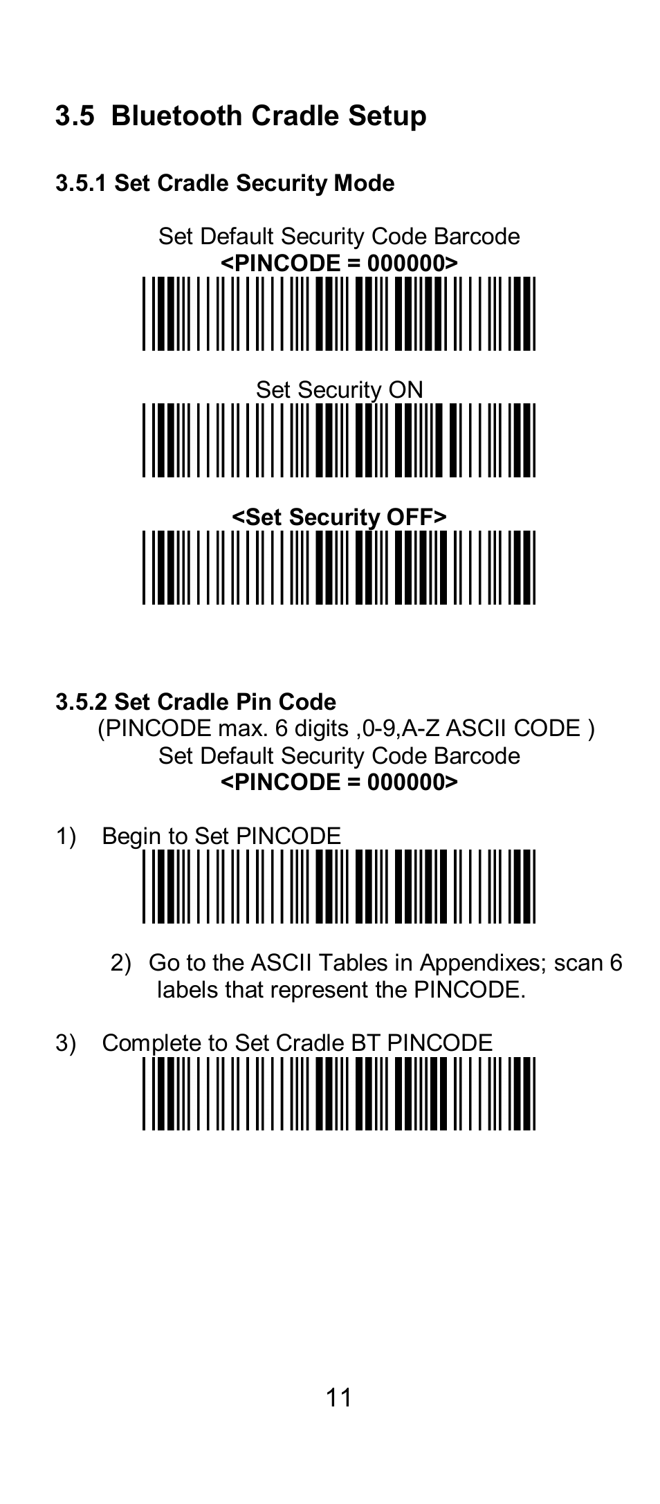 5 bluetooth cradle setup | SCANTECH ID (Champtek company) IG300BT User Manual | Page 11 / 39