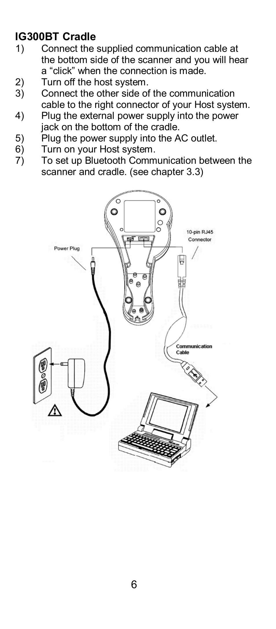 SCANTECH ID (Champtek company) IG300BT User Manual | Page 6 / 39