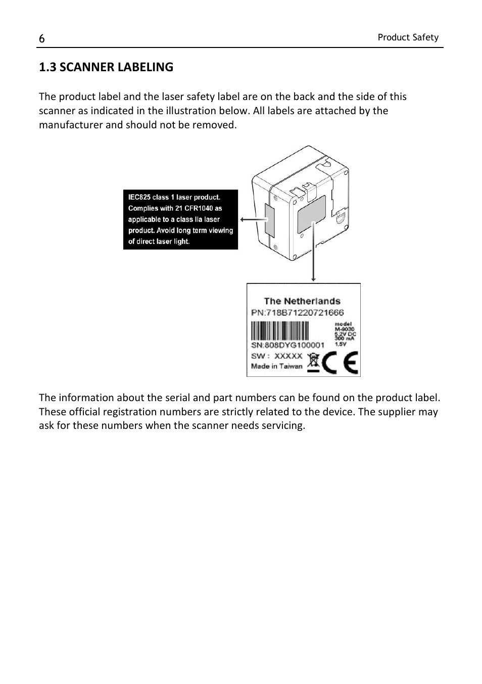 Scanner labeling, 3 scanner labeling | SCANTECH ID (Champtek company) MICA M-9030 User Manual | Page 12 / 39