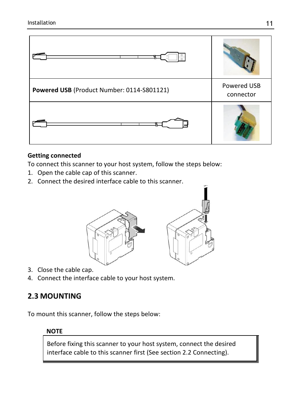 Mounting, 3 mounting | SCANTECH ID (Champtek company) MICA M-9030 User Manual | Page 17 / 39