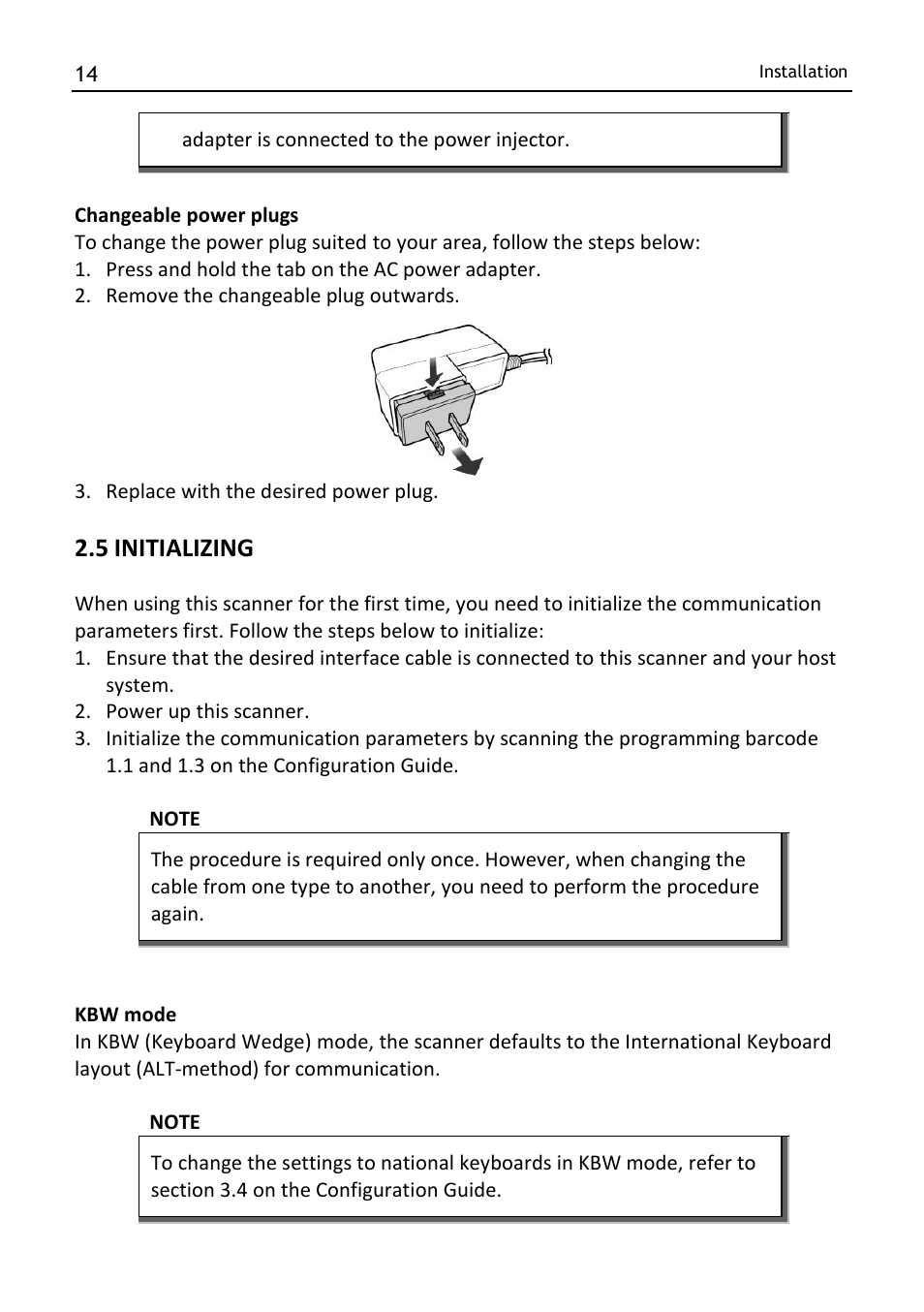 Initializing, 5 initializing | SCANTECH ID (Champtek company) MICA M-9030 User Manual | Page 20 / 39