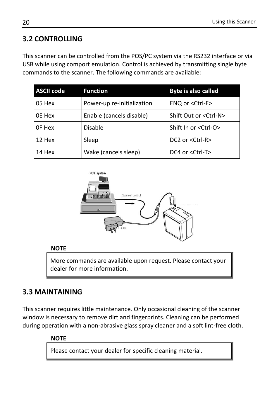 Controlling, Maintaining, 2 controlling | 3 maintaining | SCANTECH ID (Champtek company) MICA M-9030 User Manual | Page 26 / 39