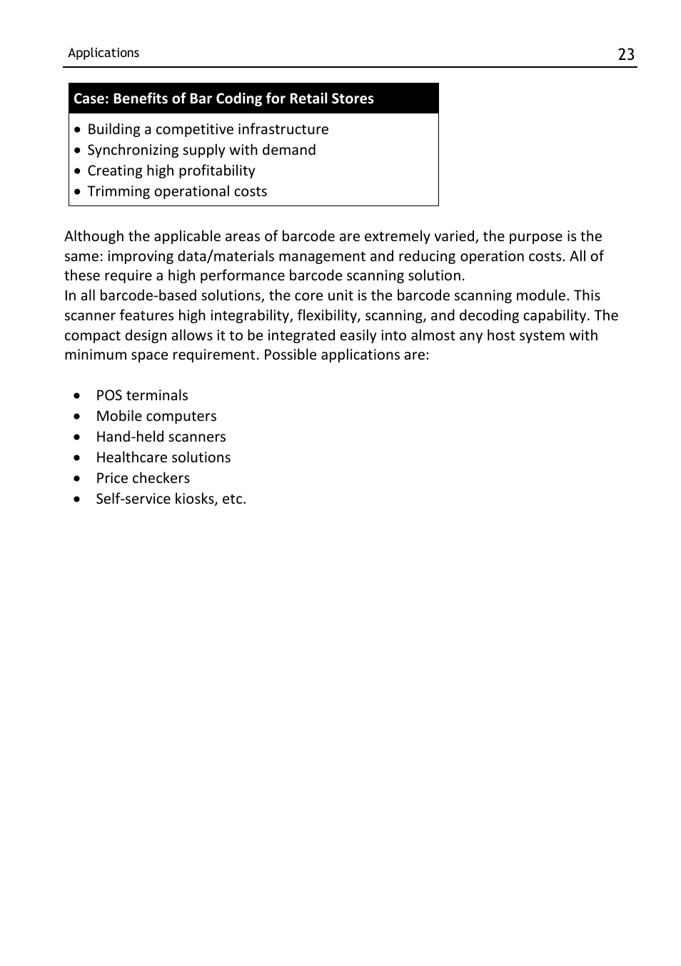 SCANTECH ID (Champtek company) MICA M-9030 User Manual | Page 29 / 39