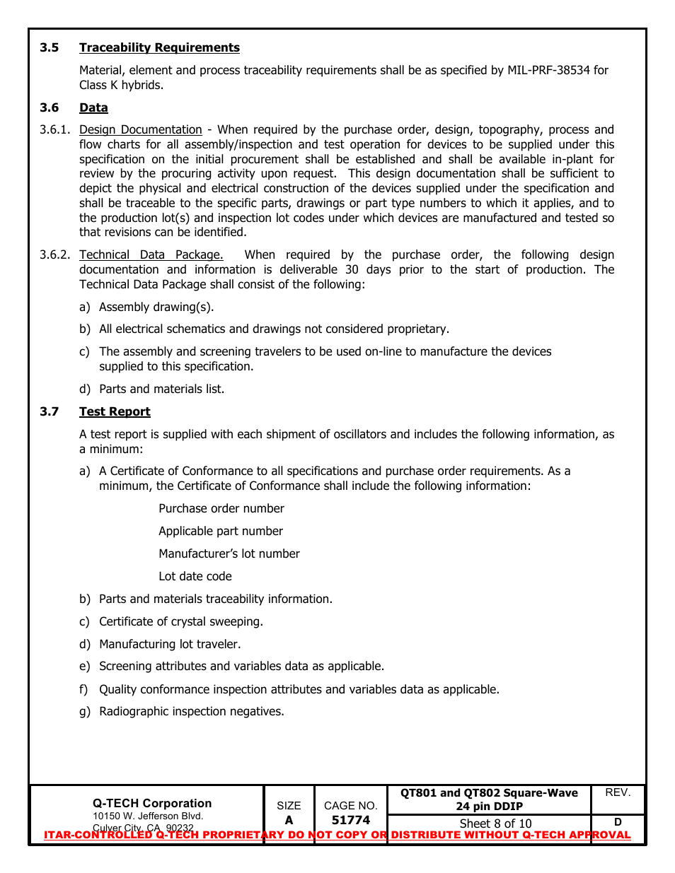 Q-Tech QT802 Square Wave User Manual | Page 8 / 10