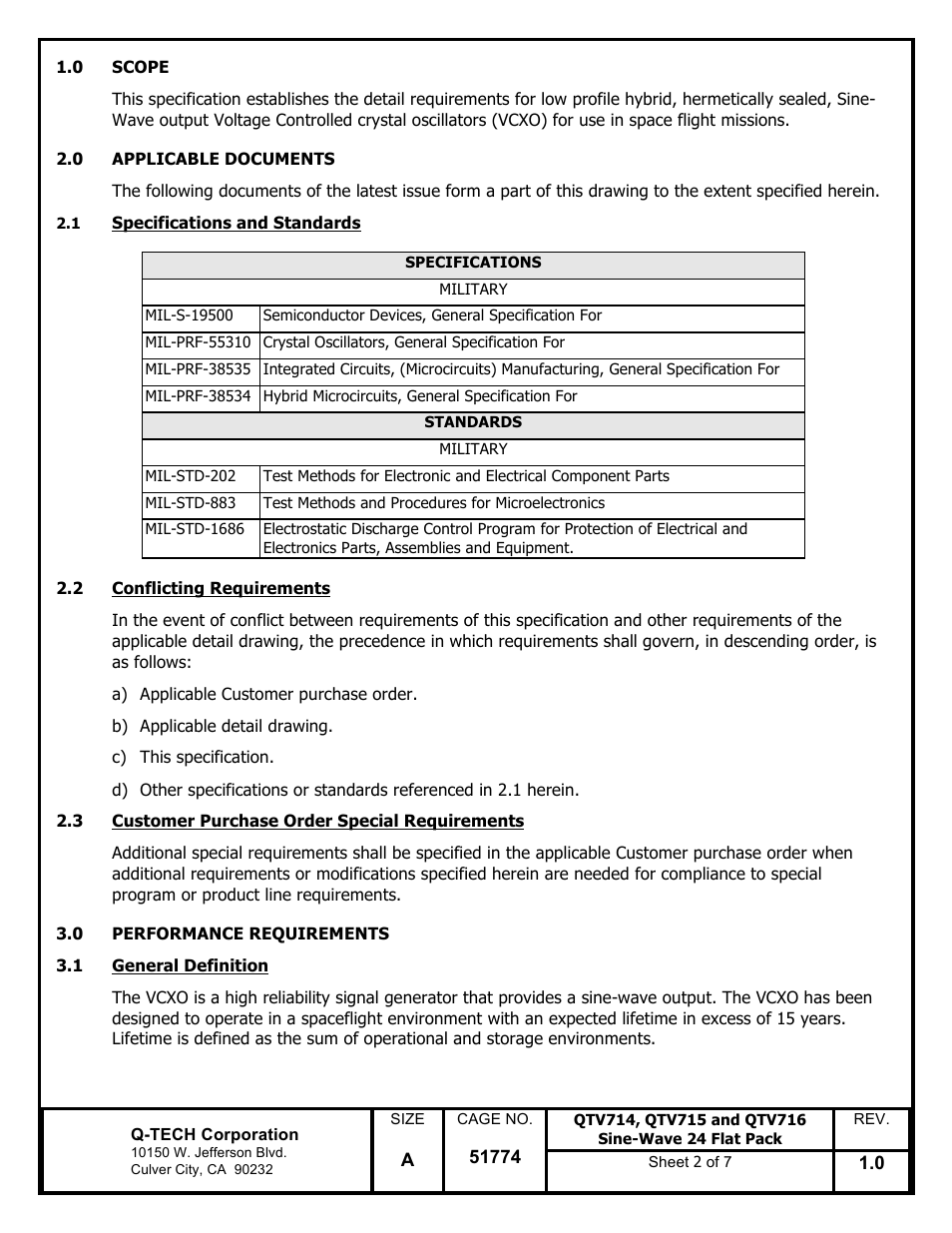 Q-Tech QTV716 Sine Wave User Manual | Page 2 / 7