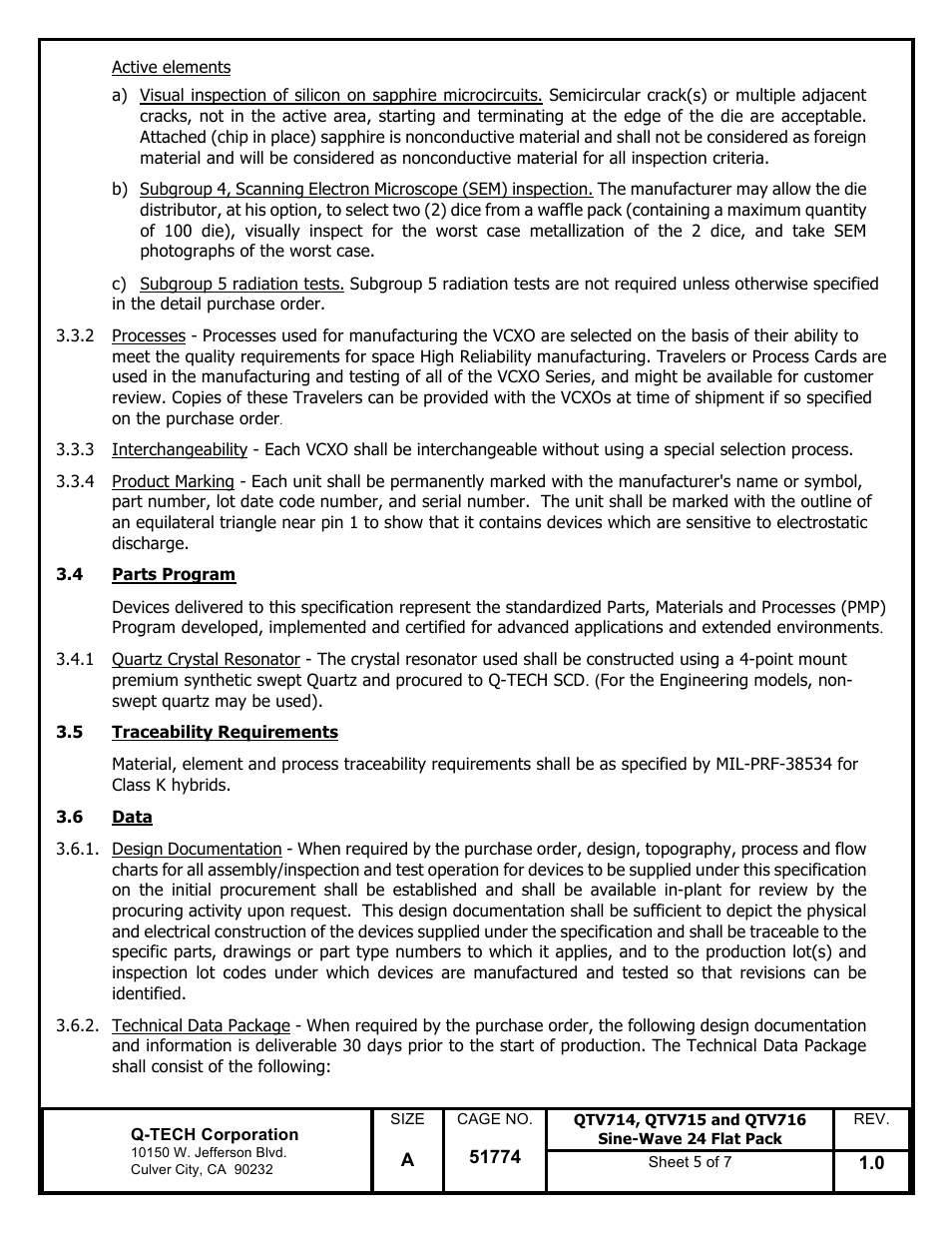 Q-Tech QTV716 Sine Wave User Manual | Page 5 / 7