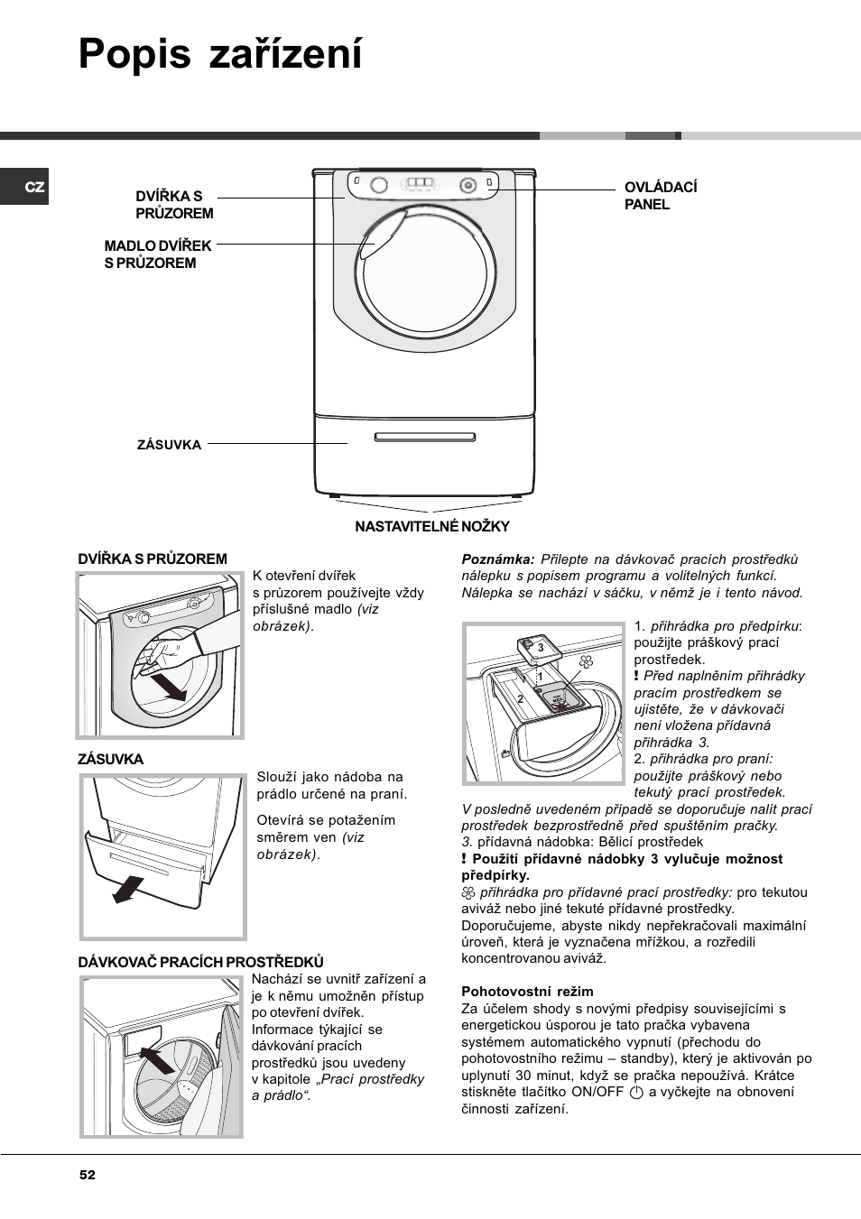 Popis zaøízení | Ariston Aqualtis AQ8F 29 U H User Manual | Page 52 / 72