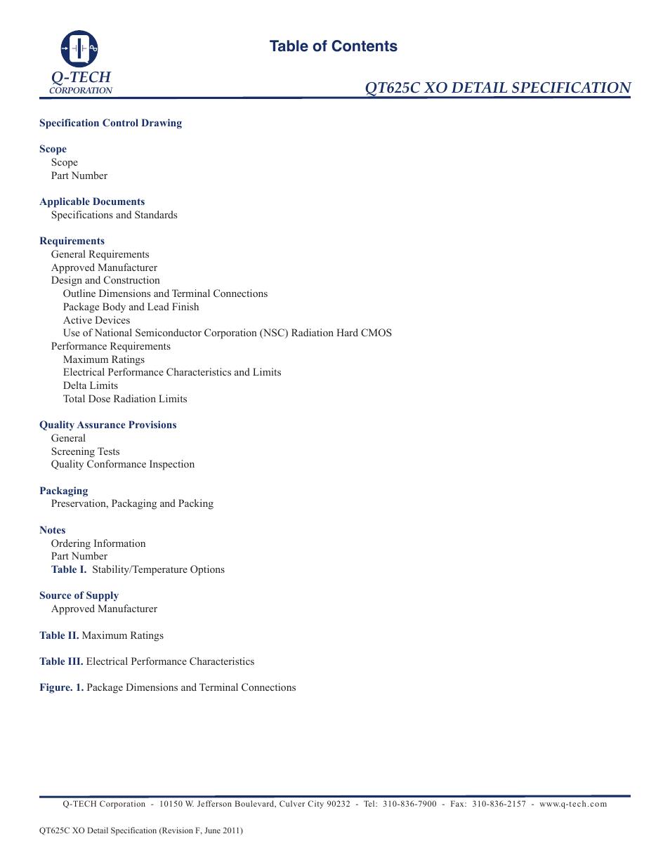 Q-Tech QT625C User Manual | 6 pages