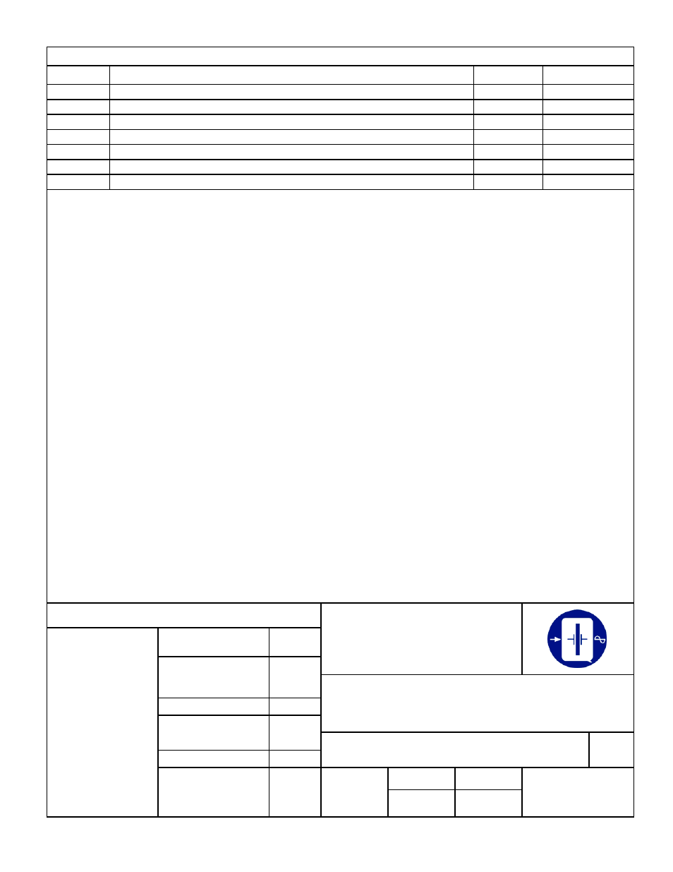 Specification control drawing, Sheet 1 of 5, None | Qt625c, Hybrid | Q-Tech QT625C User Manual | Page 2 / 6