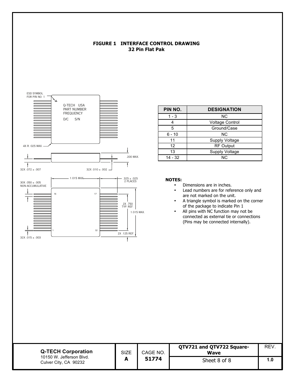 Q-Tech QTV722 Square Wave User Manual | Page 8 / 8