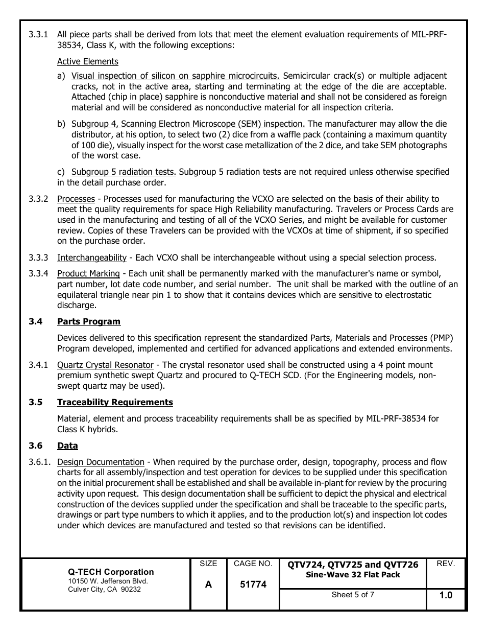 Q-Tech QTV726 Sine Wave User Manual | Page 5 / 7