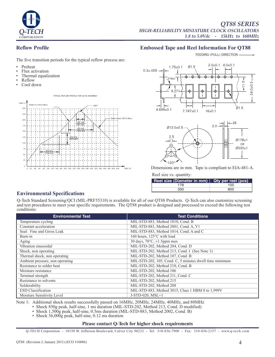 Q-tech, Qt88 series | Q-Tech QT88 User Manual | Page 4 / 6