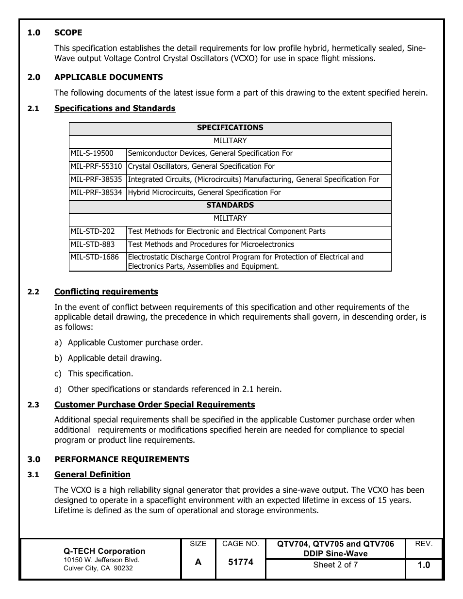 Q-Tech QTV706 Sine Wave User Manual | Page 2 / 7