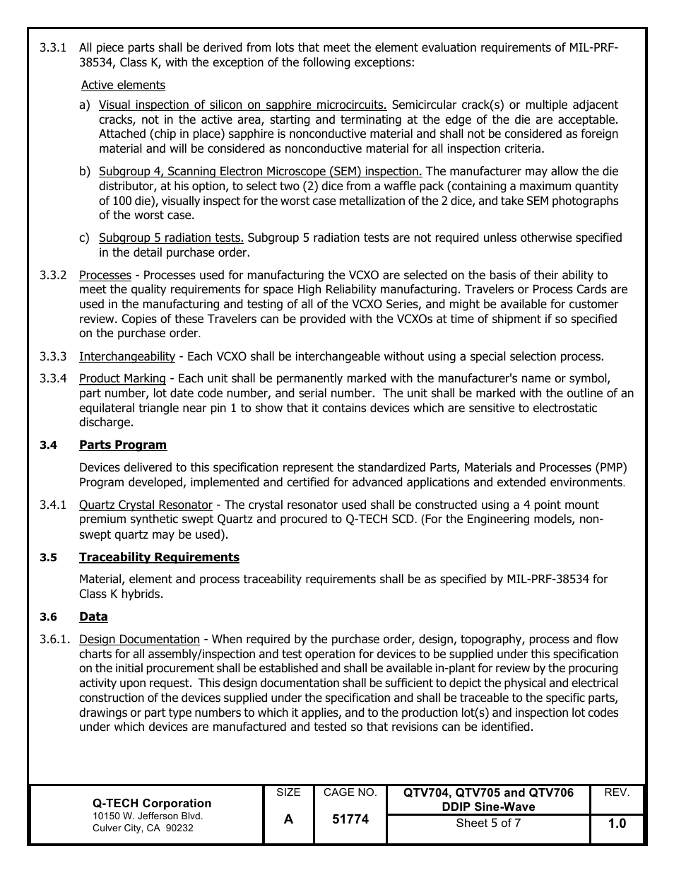 Q-Tech QTV706 Sine Wave User Manual | Page 5 / 7