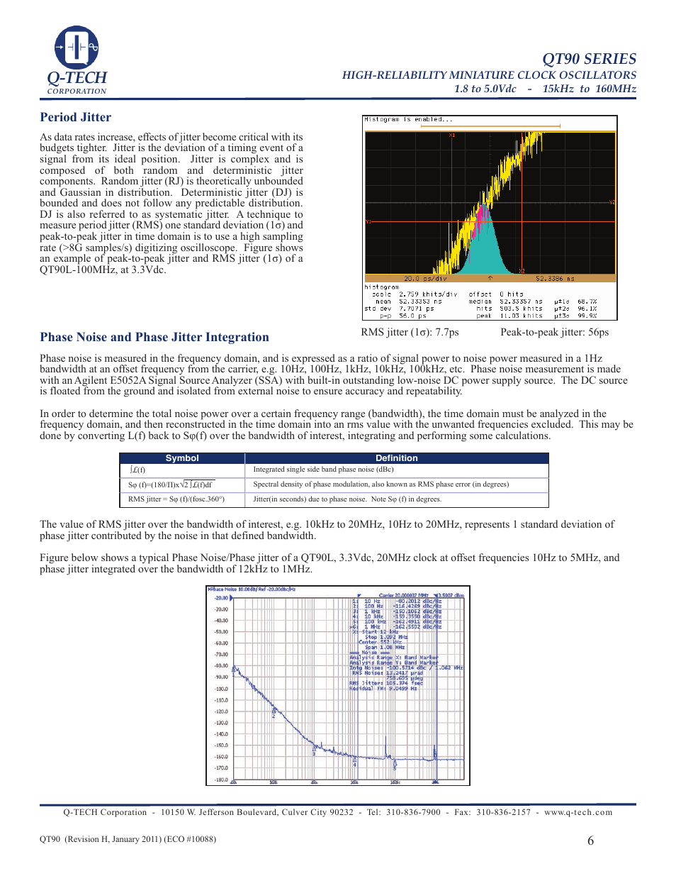 Q-tech, Qt90 series | Q-Tech QT90 User Manual | Page 6 / 6