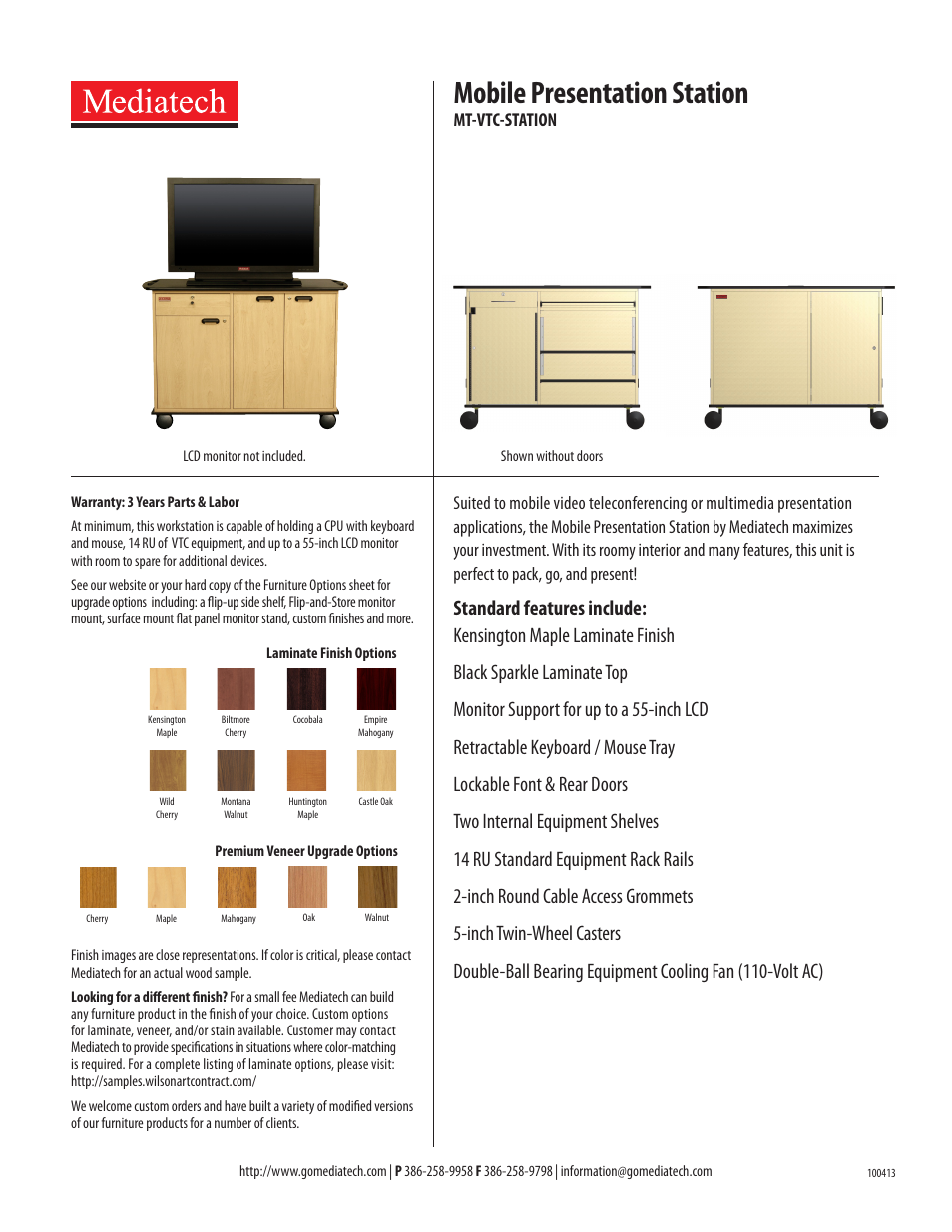 Mediatech MT-VTC-STATION User Manual | 1 page