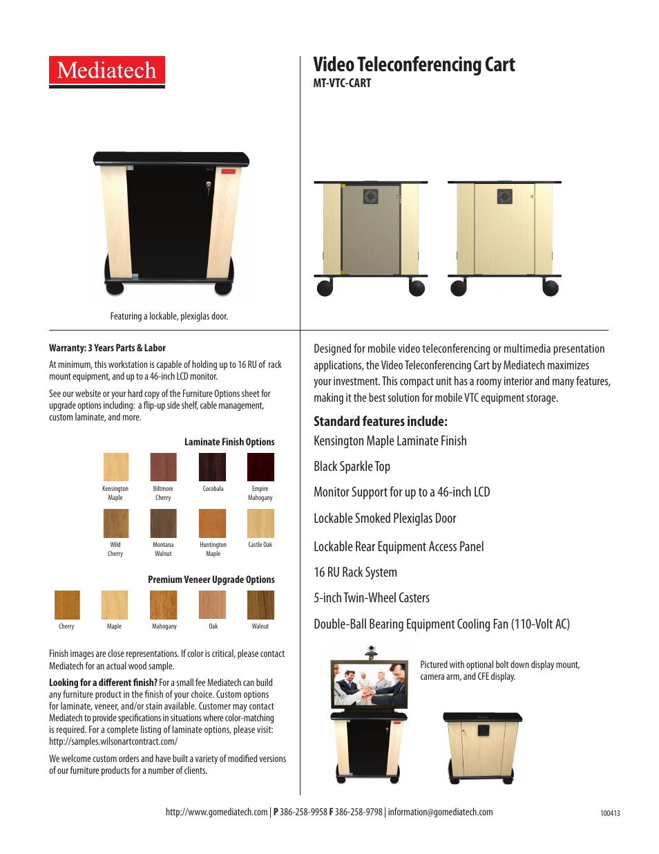 Mediatech MT-VTC-CART User Manual | 1 page