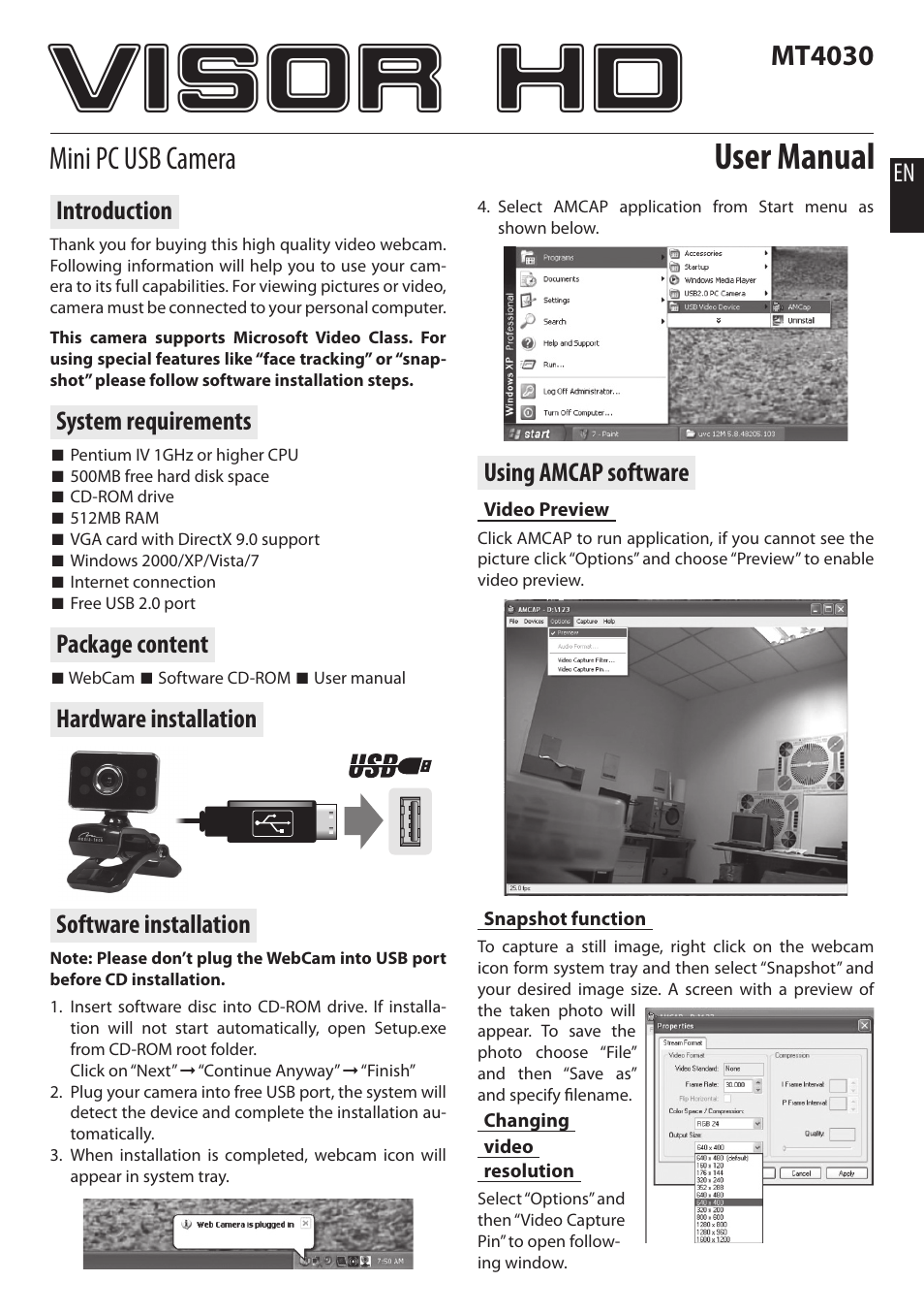 Media-Tech VISOR HD User Manual | 16 pages