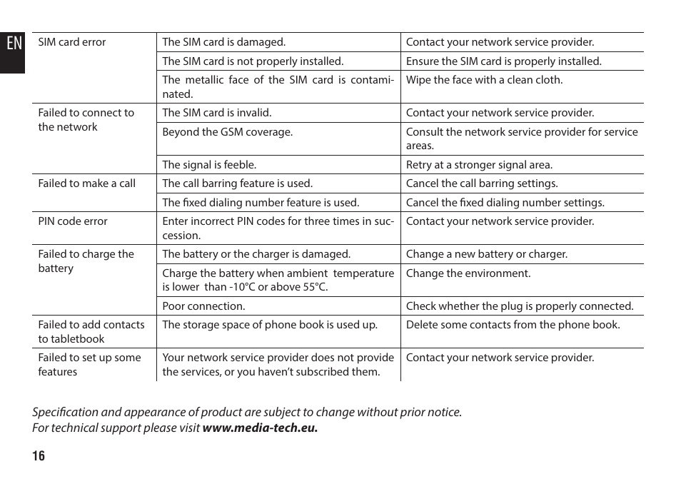 Media-Tech IMPERIUS SEVEN 3G User Manual | Page 16 / 16