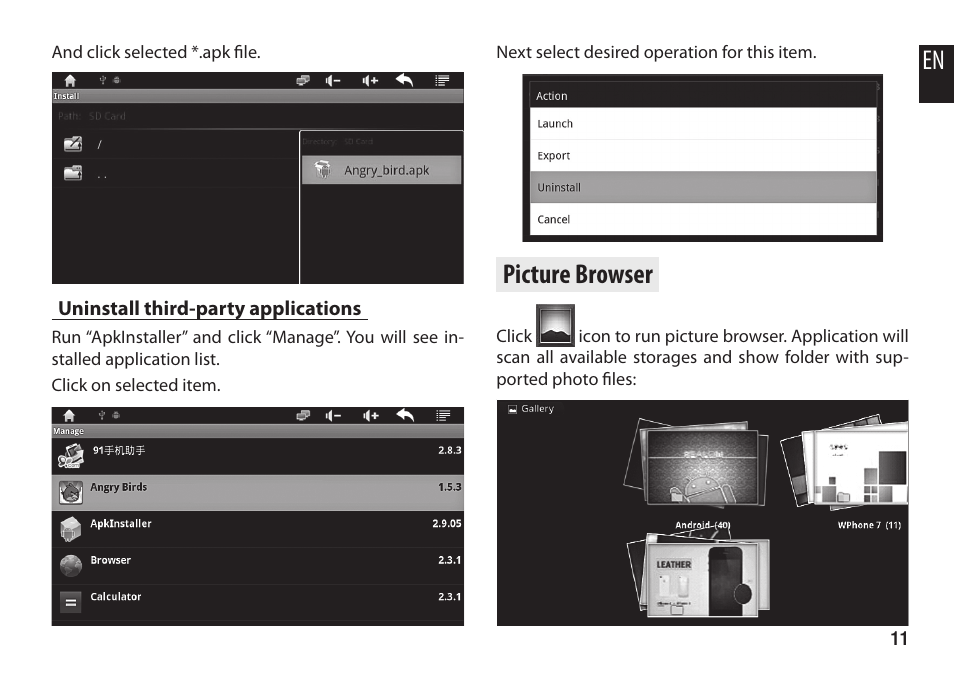 Picture browser | Media-Tech ENGAGE HQ User Manual | Page 11 / 16