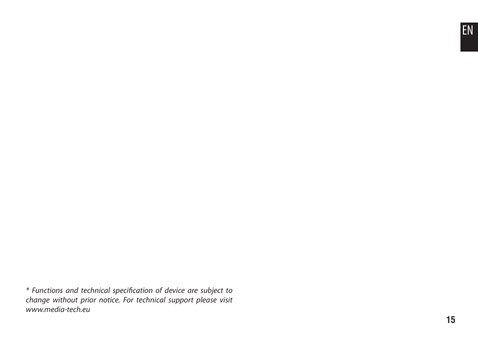 Media-Tech ENGAGE HQ User Manual | Page 15 / 16