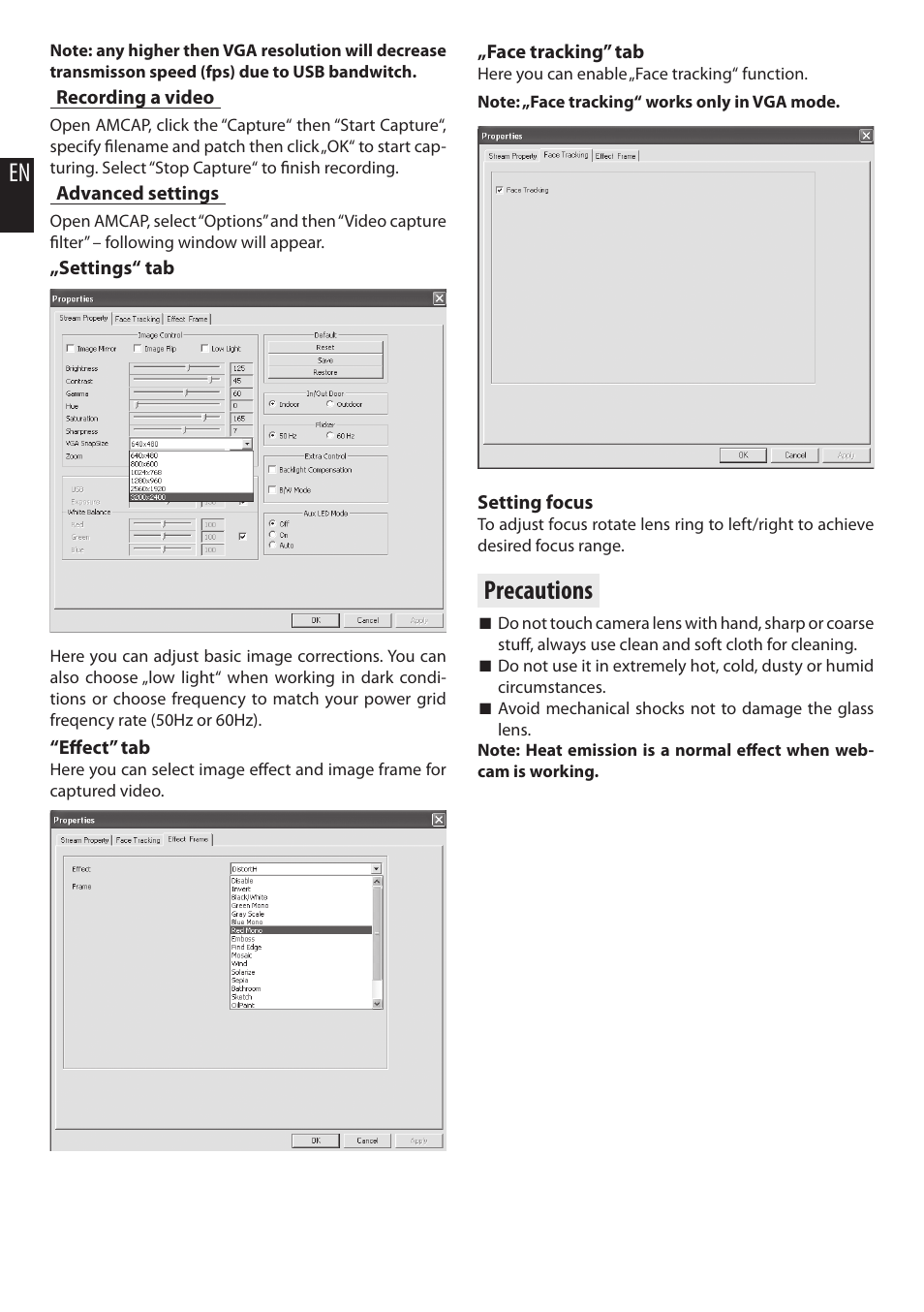 Precautions | Media-Tech EOS PHONIC User Manual | Page 2 / 16