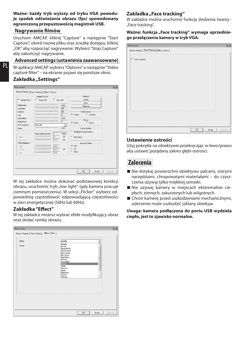 Zalecenia | Media-Tech EOS PHONIC User Manual | Page 4 / 16
