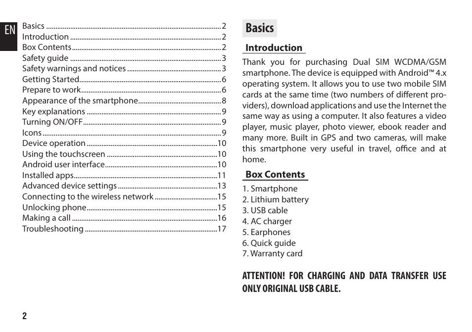 Basics, Introduction, Box contents | Media-Tech IMPERIUS AERO User Manual | Page 2 / 20