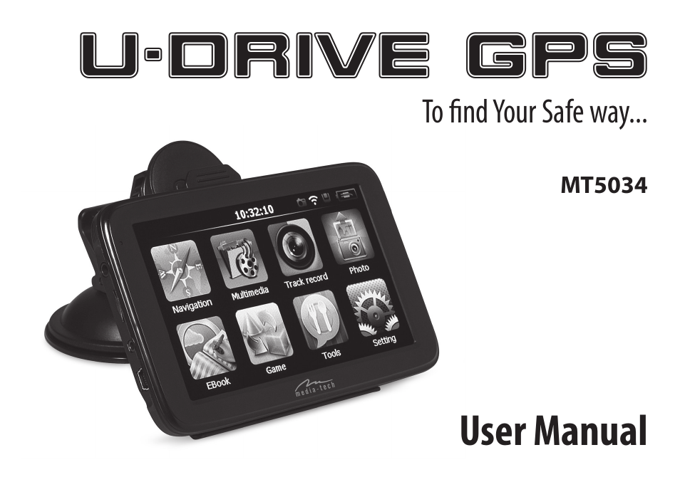 Media-Tech U-DRIVE GPS User Manual | 8 pages