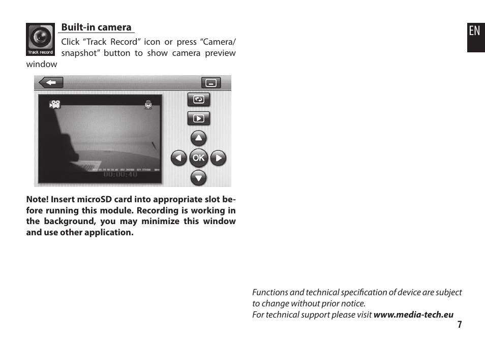 Media-Tech U-DRIVE GPS User Manual | Page 7 / 8