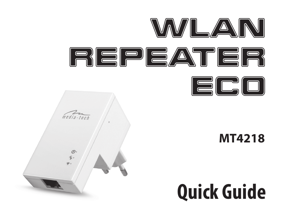 Media-Tech WLAN REPEATER ECO User Manual | 8 pages