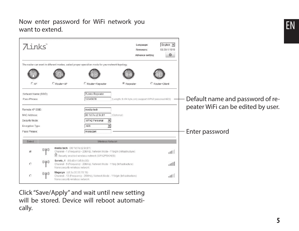 Media-Tech WLAN REPEATER ECO User Manual | Page 5 / 8