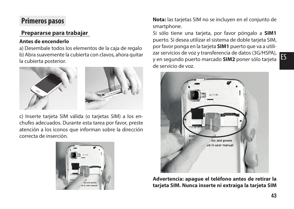 Primeros pasos, Prepararse para trabajar | Media-Tech IMPERIUS MINI User Manual | Page 43 / 76