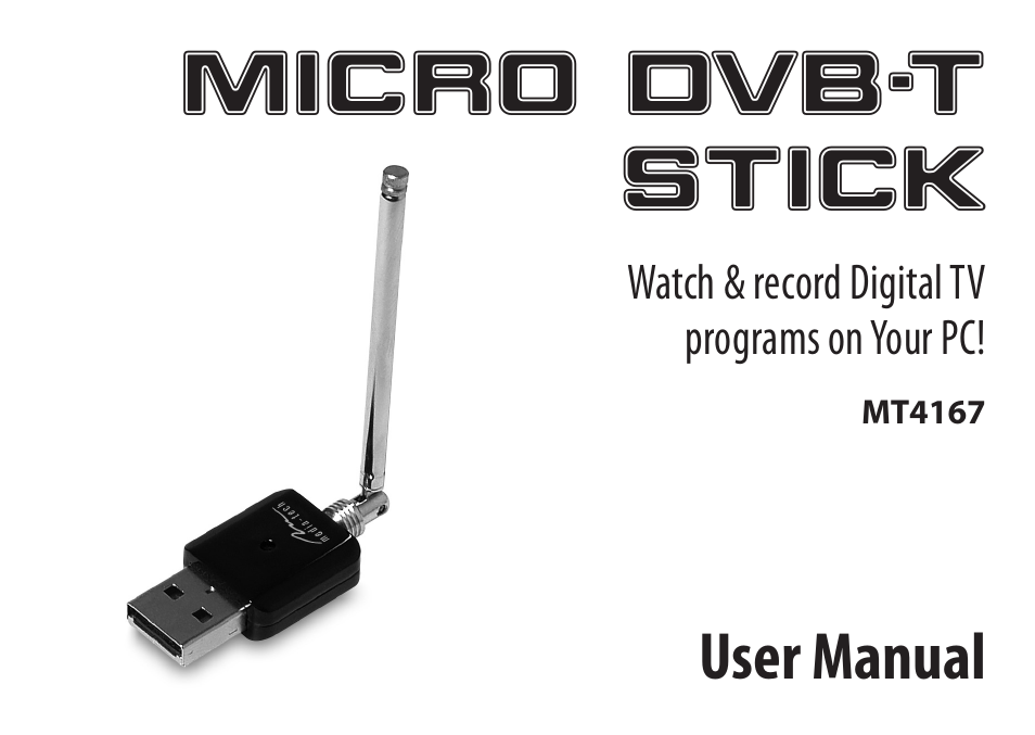 Media-Tech MICRO DVB-T STICK User Manual | 12 pages