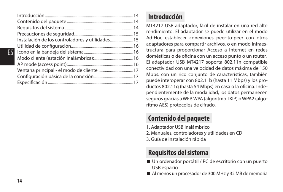 Media-Tech MICRO WLAN USB ADAPTER User Manual | Page 14 / 32