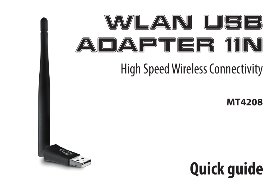 Media-Tech WLAN USB DONGLE 11n User Manual | 25 pages