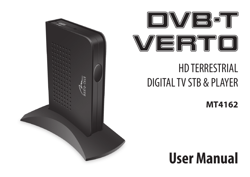 Media-Tech DVB-T VERTO User Manual | 12 pages