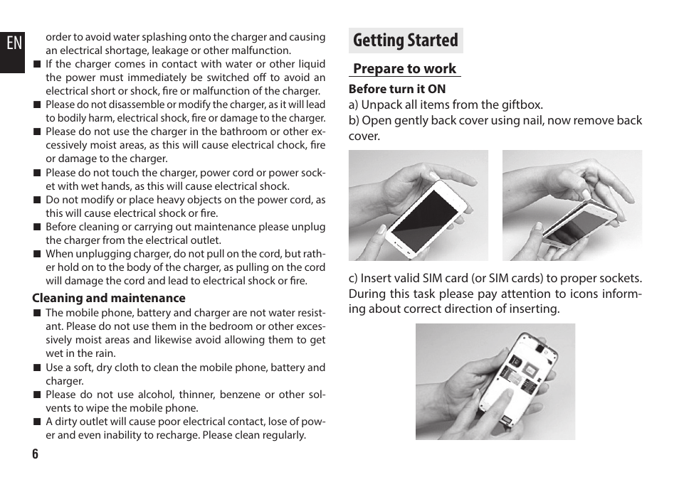 Getting started, Prepare to work | Media-Tech IMPERIUS EN3RGY User Manual | Page 6 / 20