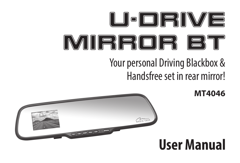 Media-Tech U-DRIVE MIRROR BT User Manual | 18 pages