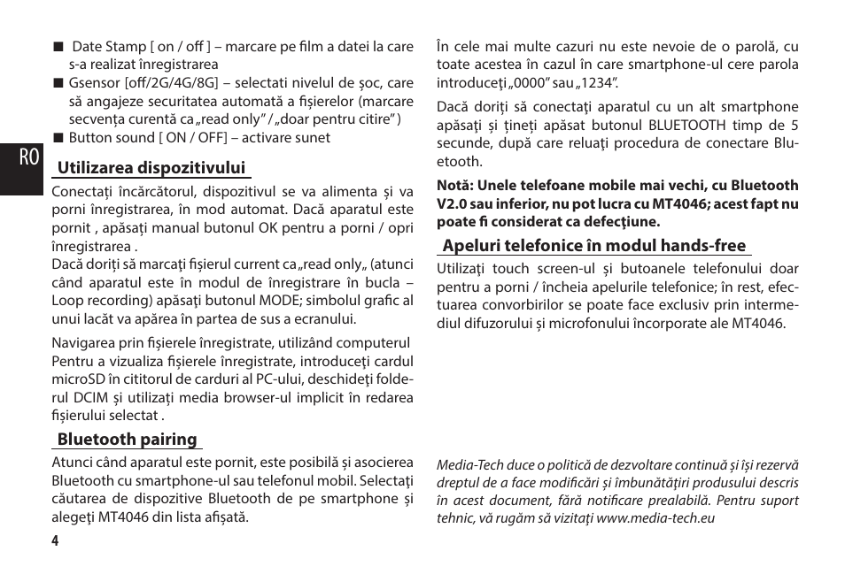 Media-Tech U-DRIVE MIRROR BT User Manual | Page 12 / 18