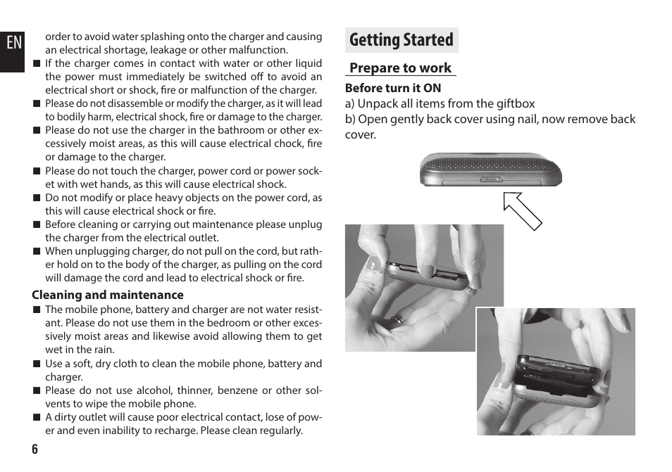 Getting started, Prepare to work | Media-Tech IMPERIUS 4.3HQ User Manual | Page 6 / 20