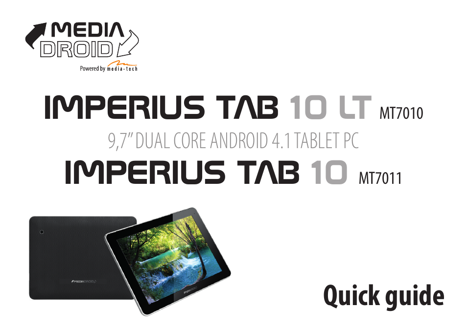 Media-Tech IMPERIUS TAB 10 User Manual | 6 pages