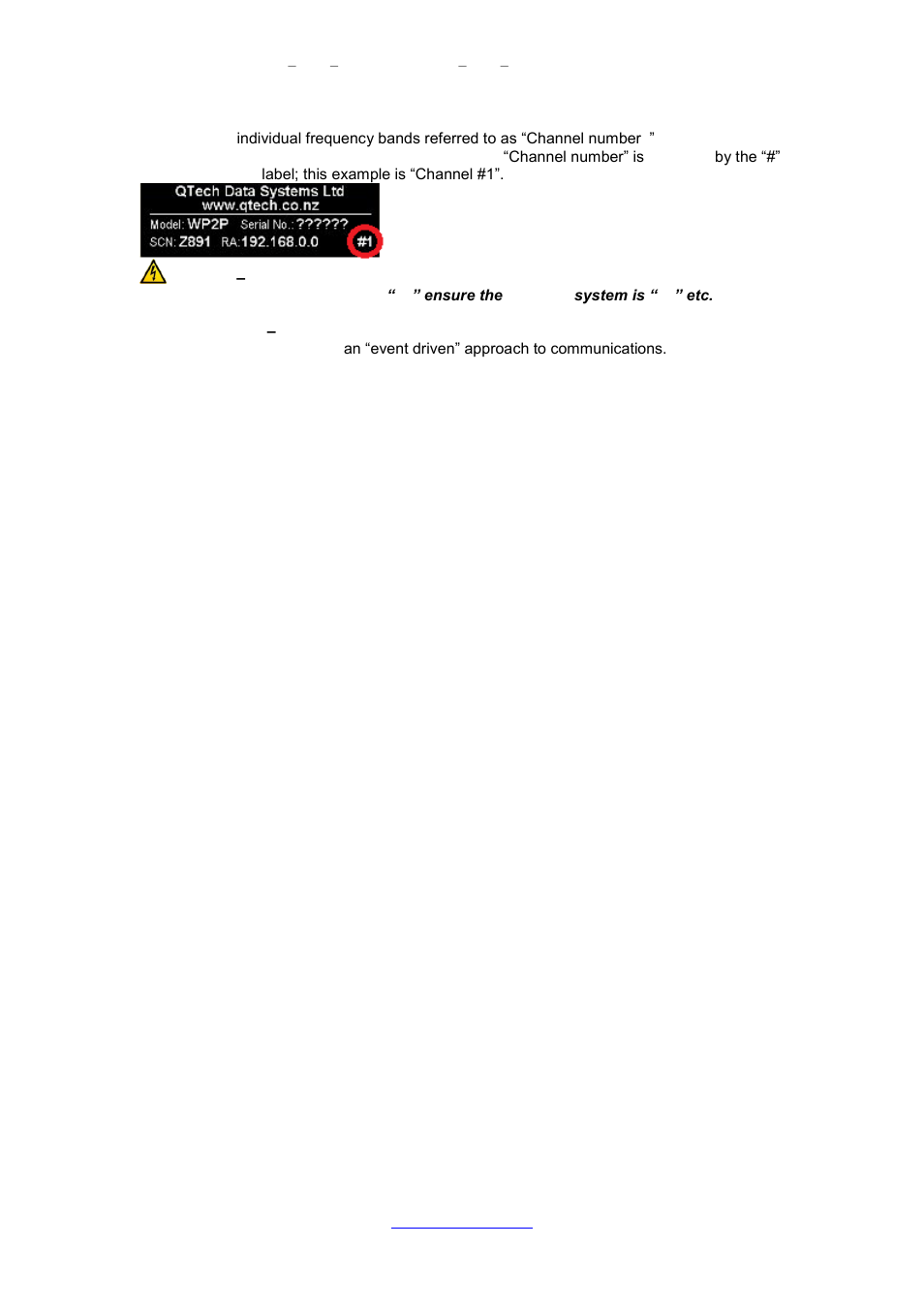 QTech Data Systems RA2 system User Manual | Page 5 / 7