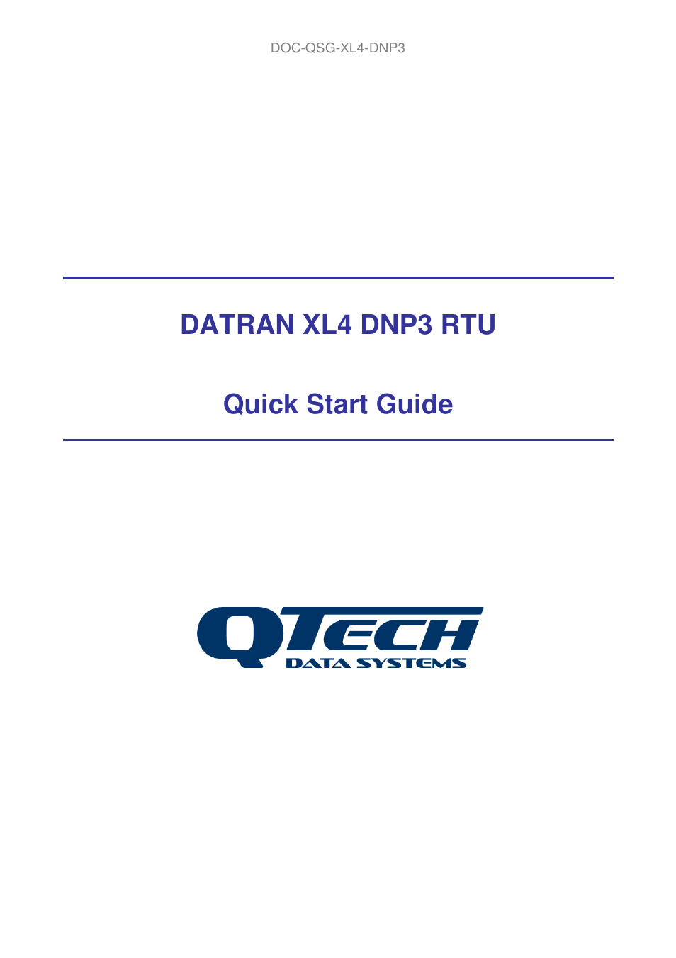 QTech Data Systems DNP3 RTU User Manual | 6 pages