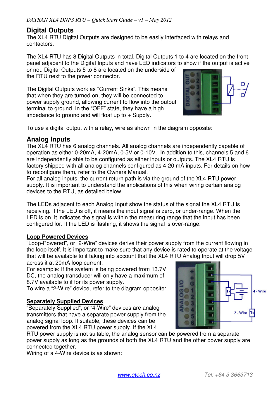 QTech Data Systems DNP3 RTU User Manual | Page 4 / 6
