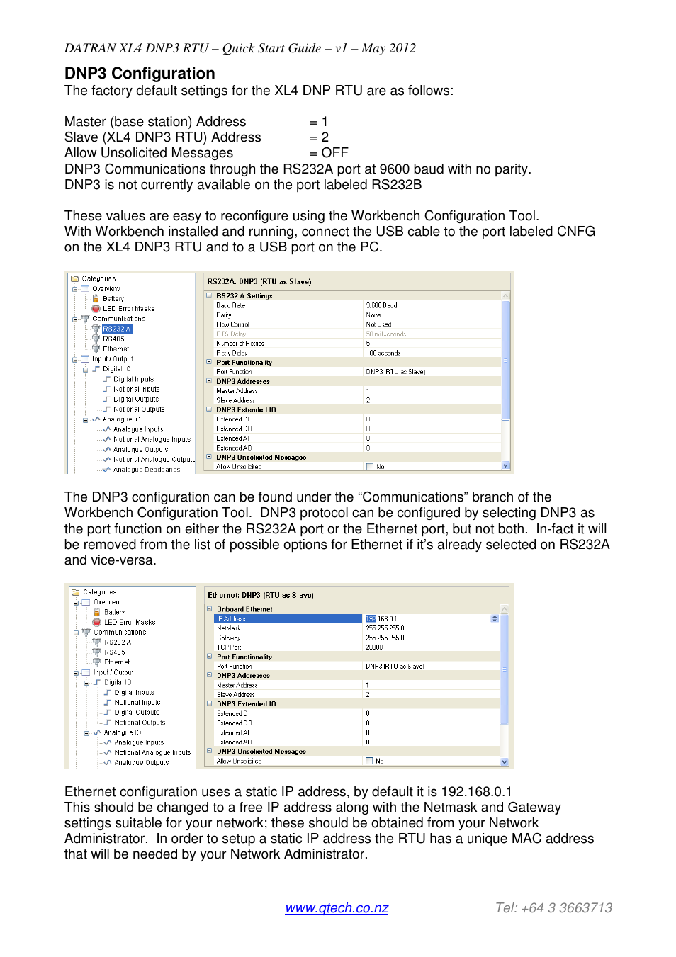 QTech Data Systems DNP3 RTU User Manual | Page 5 / 6