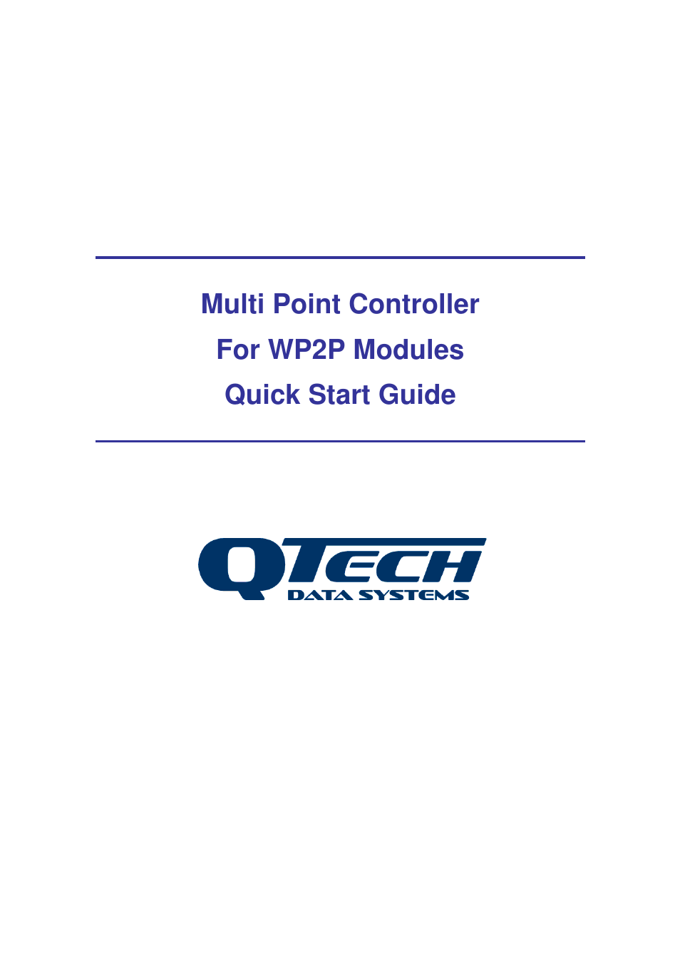 QTech Data Systems Multi Point Controller (MPC) System User Manual | 10 pages