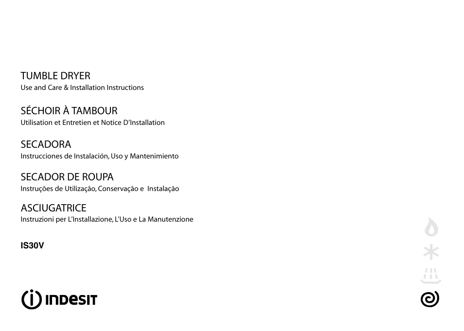 Indesit IS 30 V User Manual | 40 pages