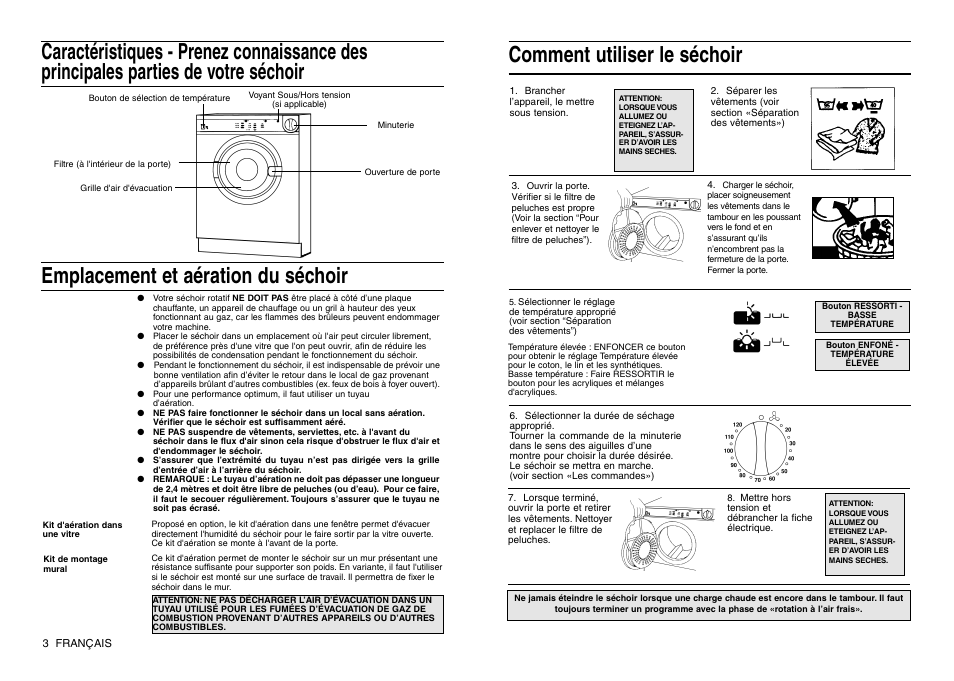 Emplacement et aération du séchoir, Comment utiliser le séchoir | Indesit IS 30 V User Manual | Page 12 / 40